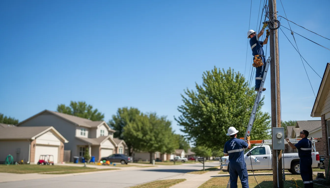 Residential electrician providing installation services in Broomall, PA